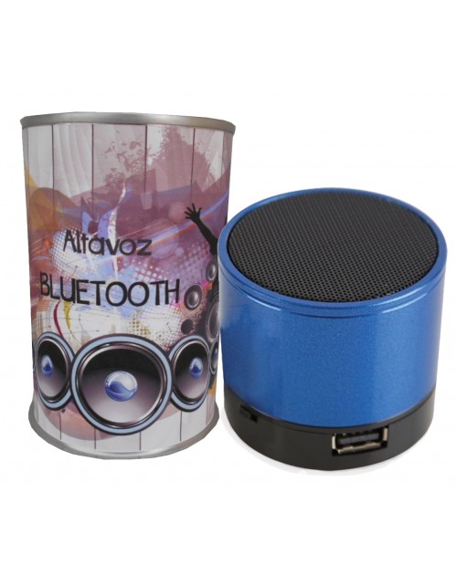 Altavoz Radio metálico Bluetooth en lata